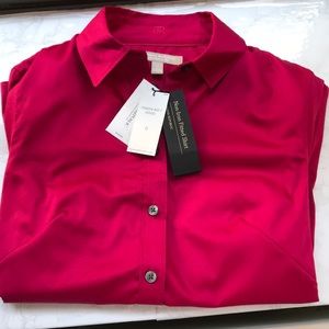 NWT Banana Republic Non-Iron Fitted Button-Down